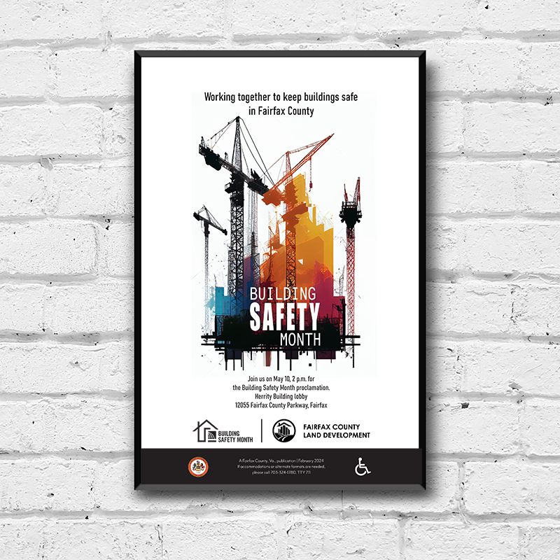 Poster: Fairfax County Government Safety Month poster