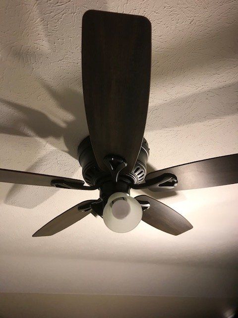A Ceiling Fan With A Light Bulb — Northfield, OH — Groppi Electric