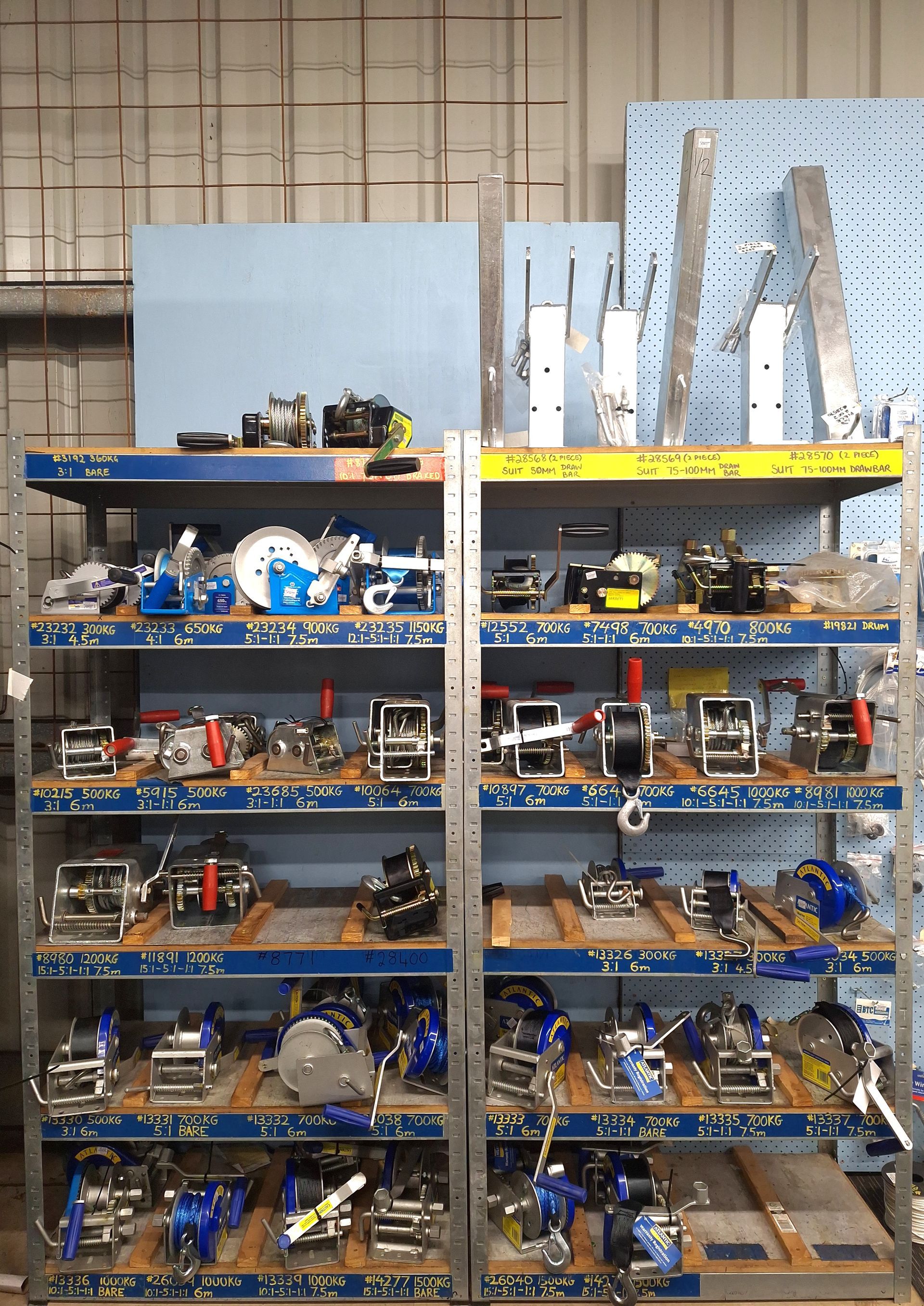 A warehouse filled with lots of different types of equipment — BTC Parts & Accessories In Pinelands, NT