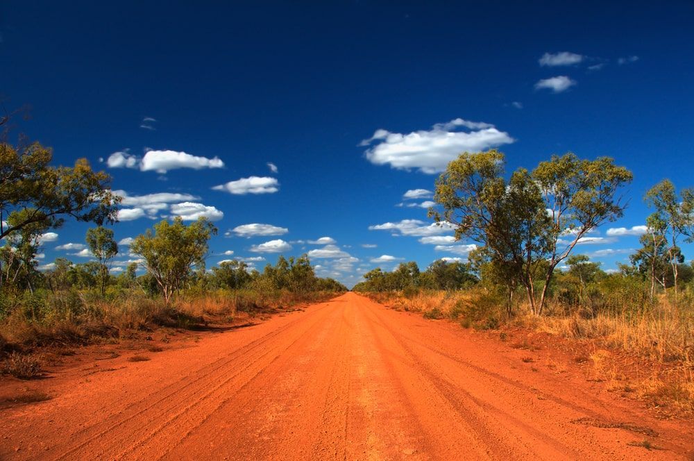 Dirt Road With Trees On Both Sides And A Blue Sky — BTC Parts & Accessories In Pinelands, NT