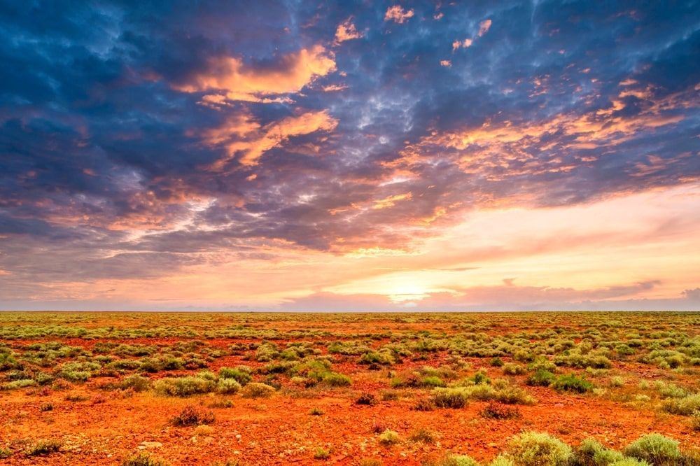 Dirt Path In The Middle Of A Grassy Field With Mountains — BTC Parts & Accessories In Australia