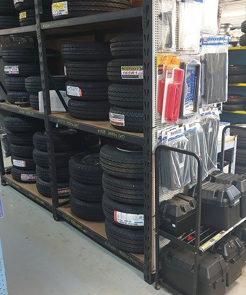 Warehouse Filled With Lots Of Tires And Tools — BTC Parts & Accessories In Pinelands, NT