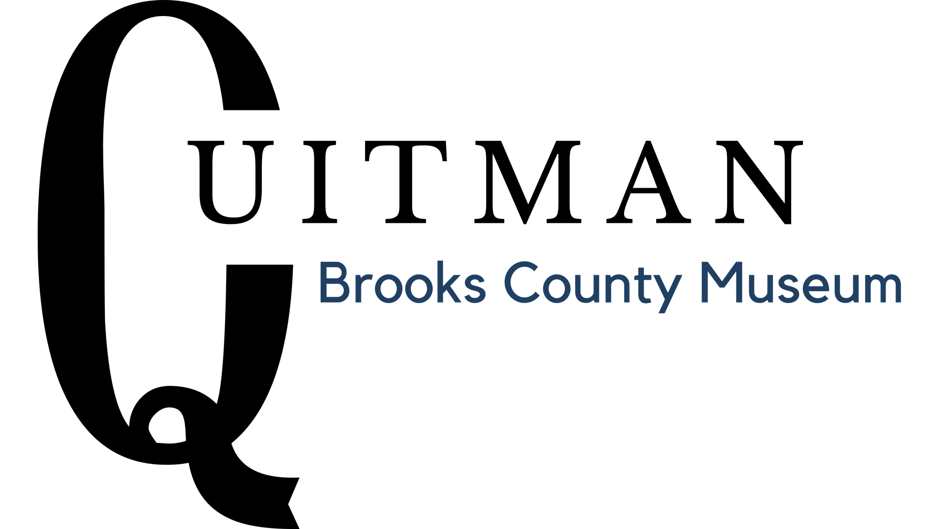 Quitman Brooks County Museum logo