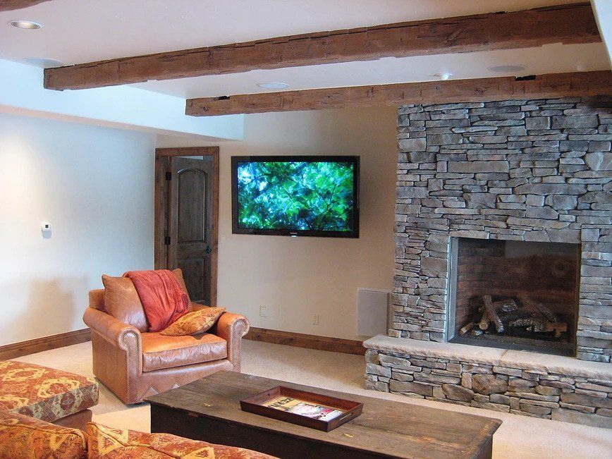 TV Beside the Fireplace — Breckenridge, CO — Audio Video Solutions