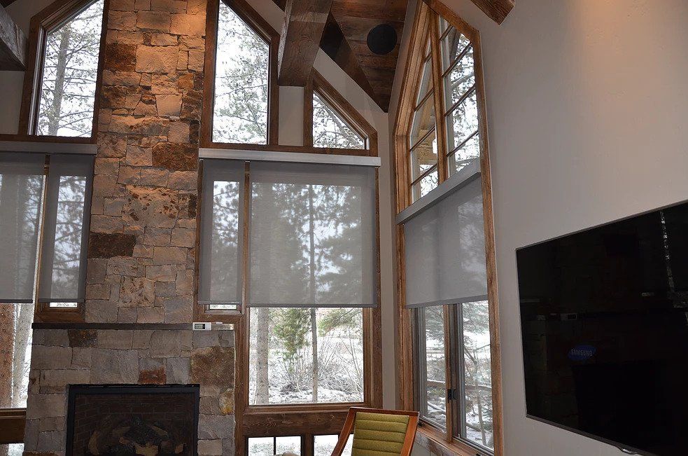 Window Treatment for Large Window — Breckenridge, CO — Audio Video Solutions