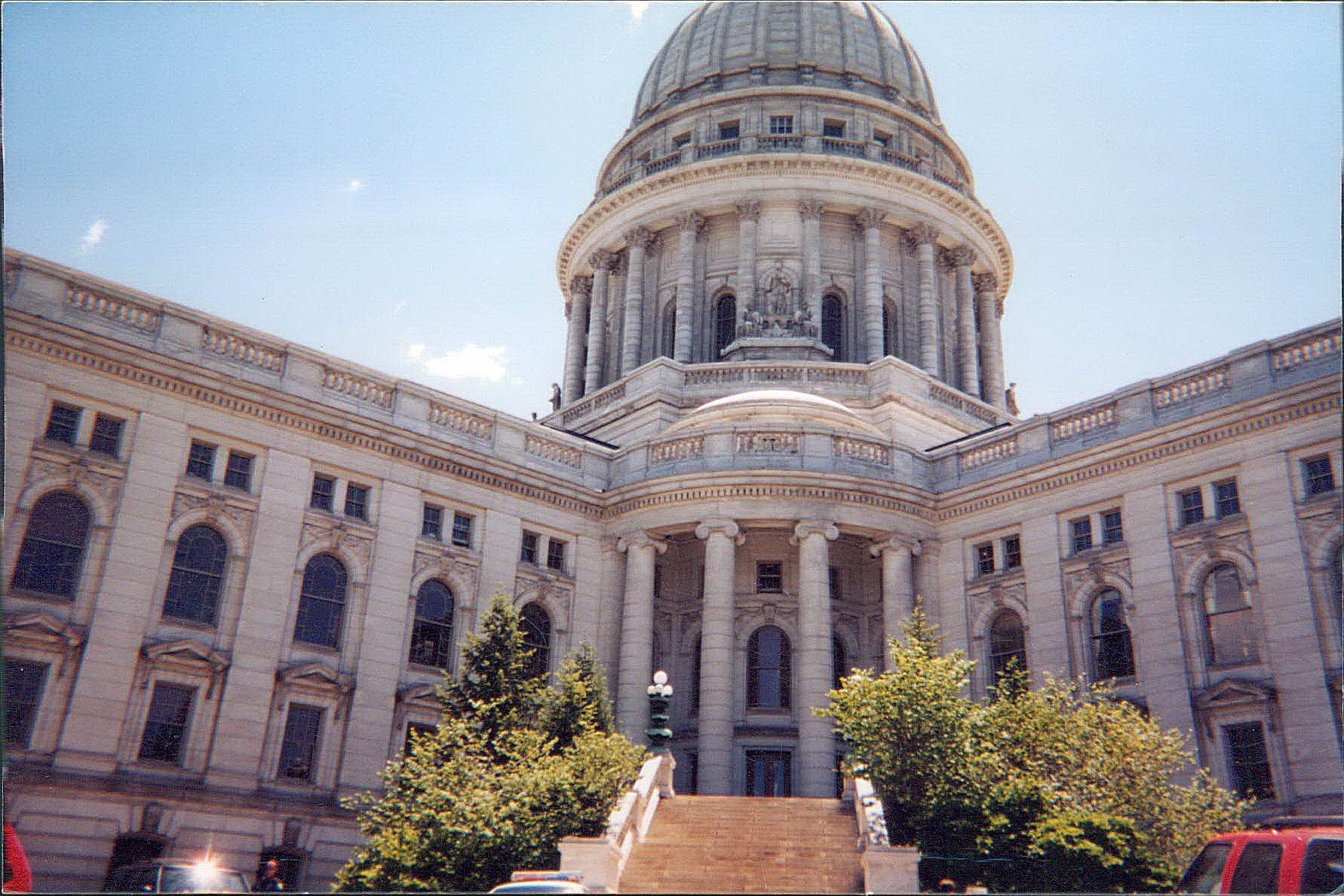 A large building with a dome on top of it