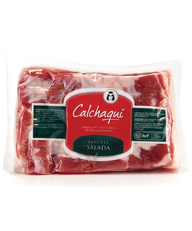 Una bolsa de carne con una etiqueta que dice calchaqui.