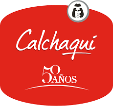 Un cartel rojo que dice calchaquí 50 años.