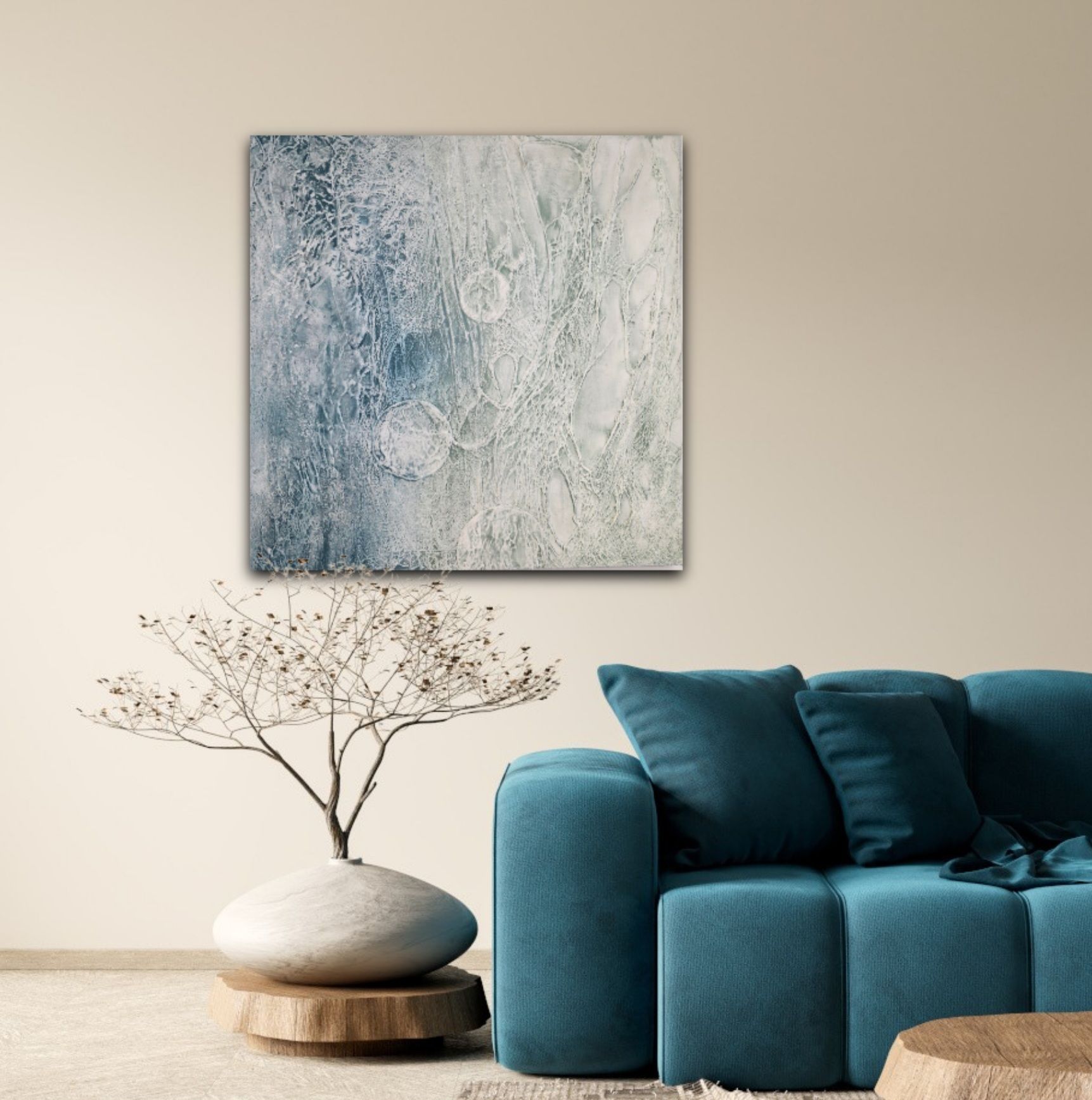 water 80/80cm - bb-art.ch
Acrylbild abstrakt, Mixed Media, Atelier & Galerie - Brigitte Bieri - Bad Ragaz