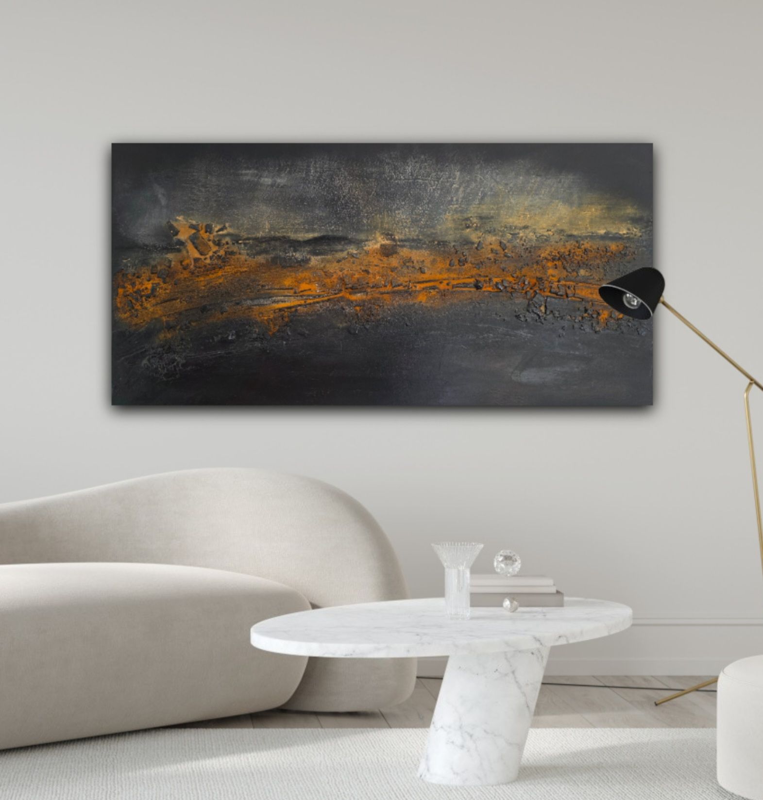 - on fire - 140/70cm - bb-art.ch
Acrylbild abstrakt, Mixed Media, Atelier & Galerie - Brigitte Bieri - Bad Ragaz