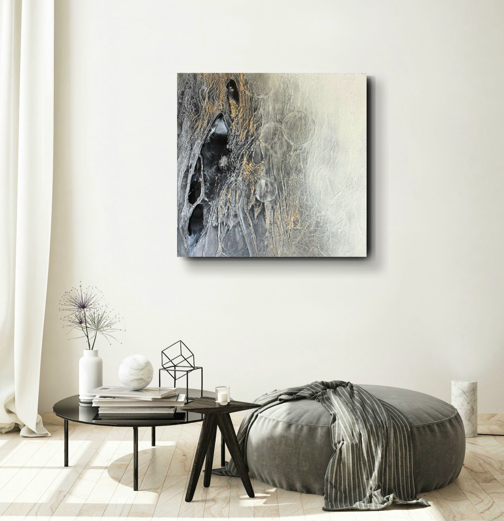- confused dreams - 80/80cm - bb-art.ch
Acrylbild abstrakt, Mixed Media, Atelier & Galerie - Brigitte Bieri - Bad Ragaz