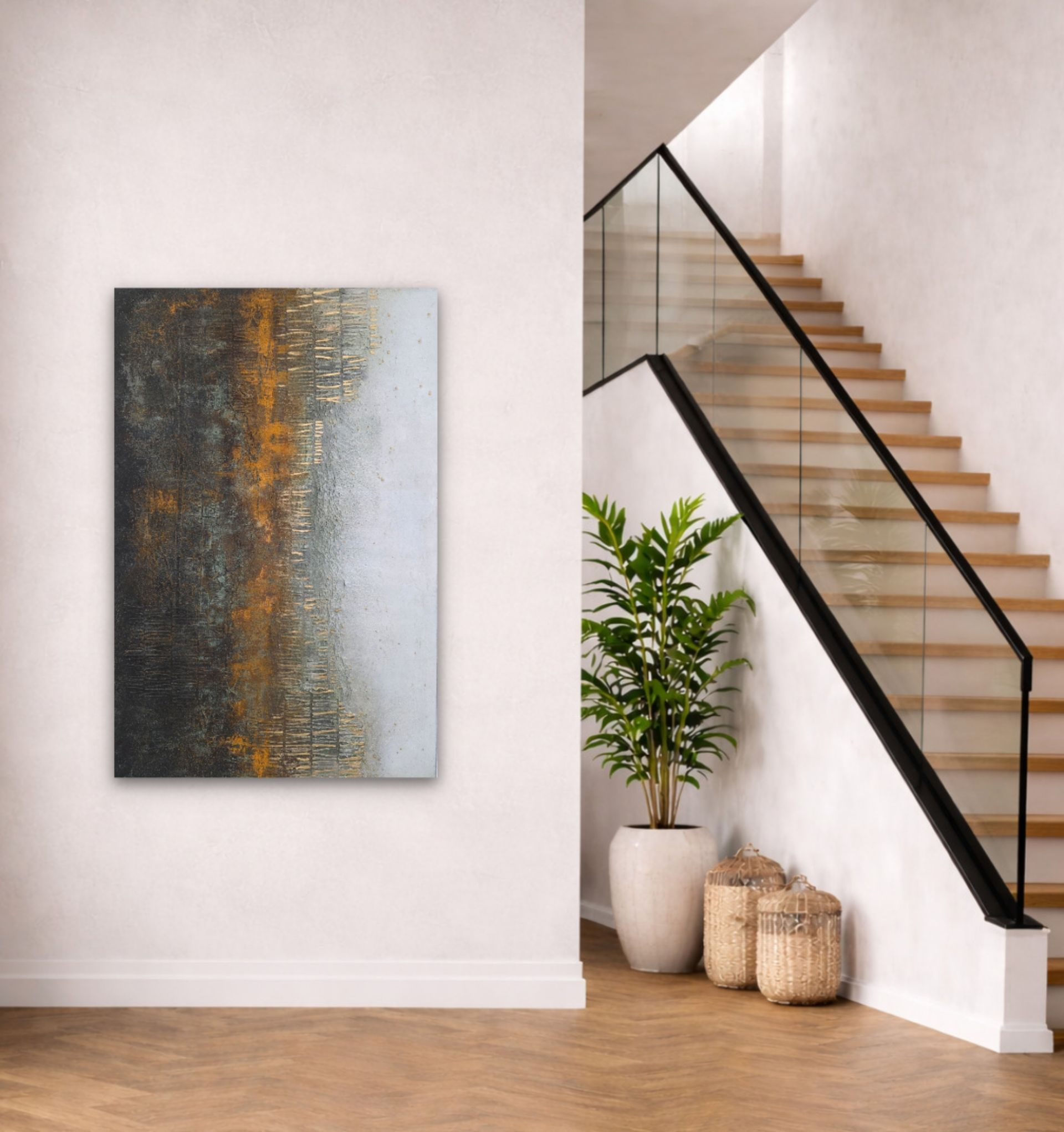 - step by step - 80/120cm - bb-art.ch
Acrylbild abstrakt auf Leinwand, Mixed Media, Atelier & Galerie - Brigitte Bieri - Bad Ragaz und Rorschach