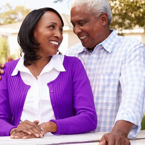 Happy Couple Holding Each Other