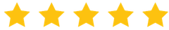 A row of yellow stars on a white background.