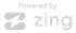 A logo for a company that is powered by zing