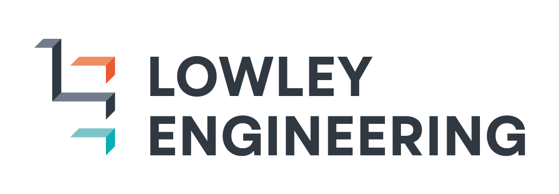 A logo for lowley engineering is shown on a white background. CRE8 NETWORK