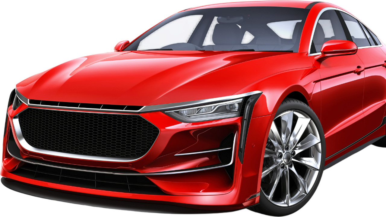 Red car.