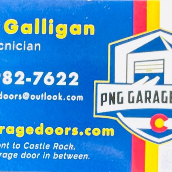 A business card for galligan technician png garage