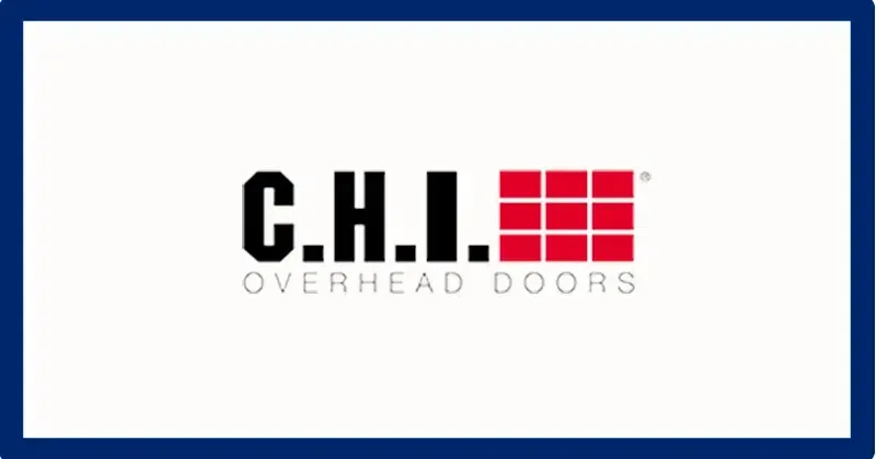 A c.h.i. overhead doors logo on a white background