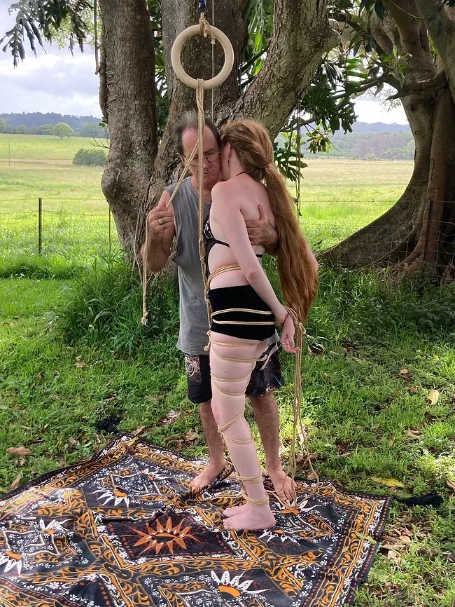 Shane tying Bonnie - Shibari