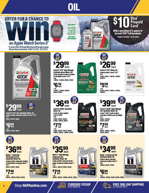 NAPA PARTS STORES West Parts And Supplies Inc. 8 Locations New