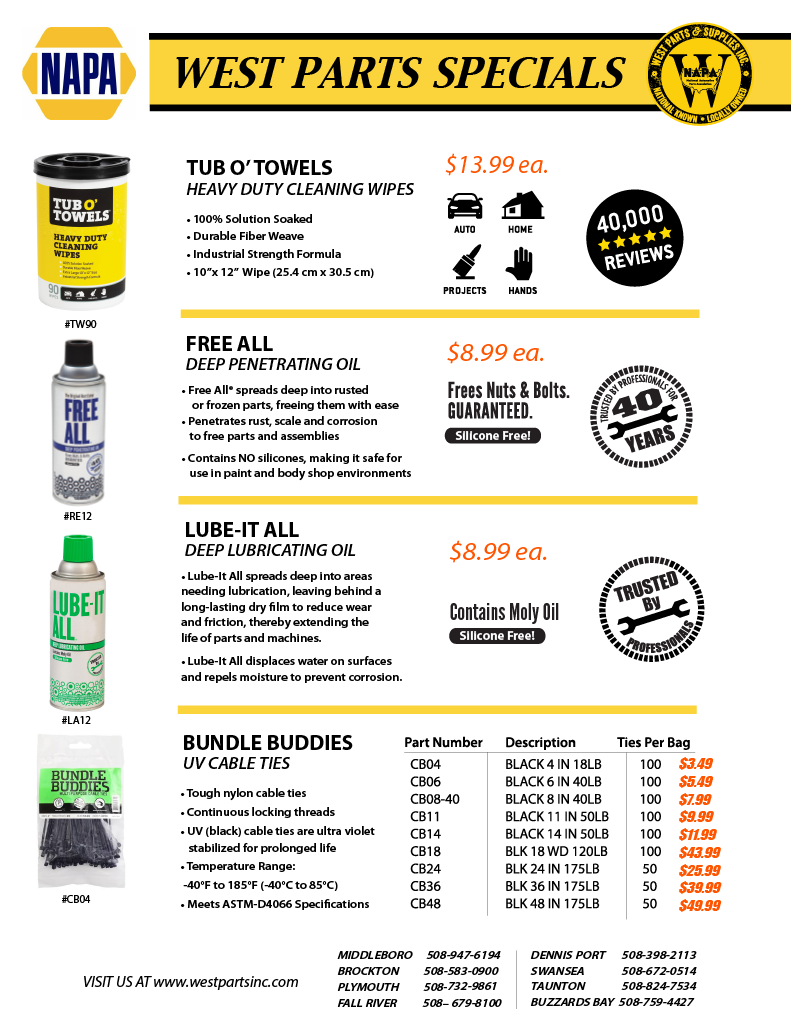 Local Deals at West Parts and Supplies!