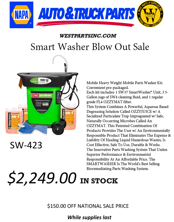 Local Deals at West Parts and Supplies!