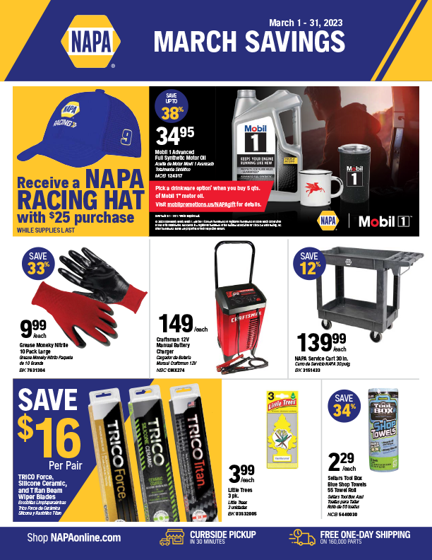 NAPA PARTS STORES West Parts And Supplies Inc. 8 Locations New