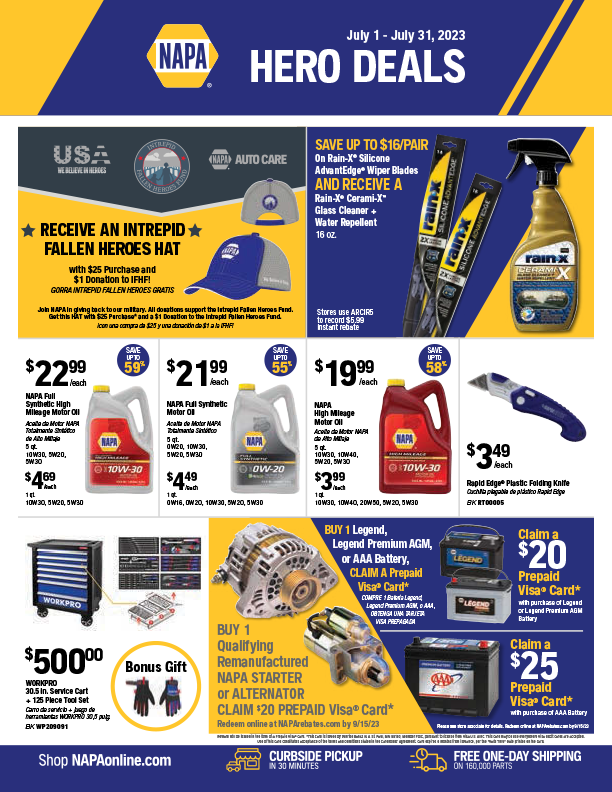 NAPA PARTS STORES West Parts And Supplies Inc. 8 Locations New