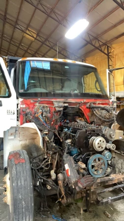 Big Rig Truck in snow