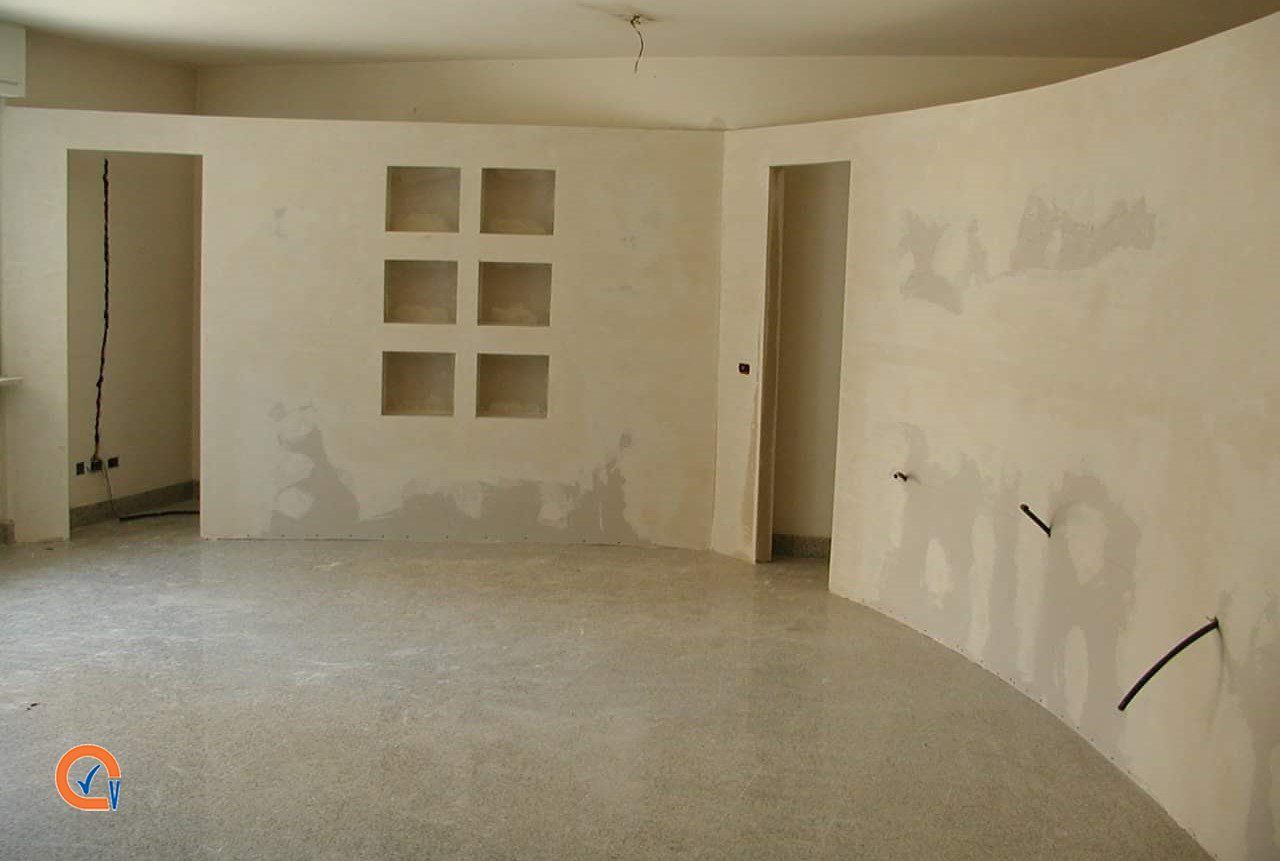 restauro interno di un negozio