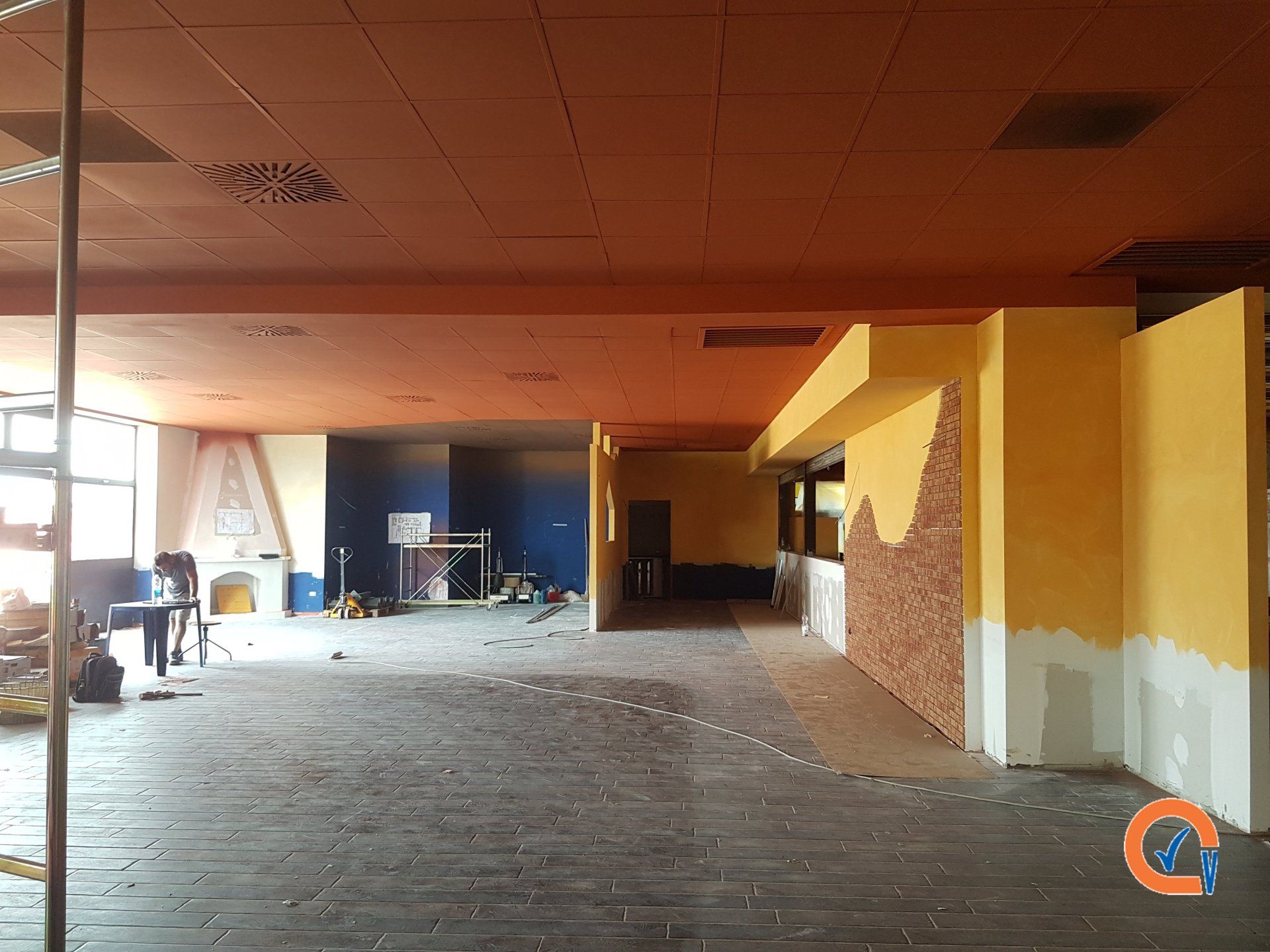 restauro interno di una catena di ristorazione