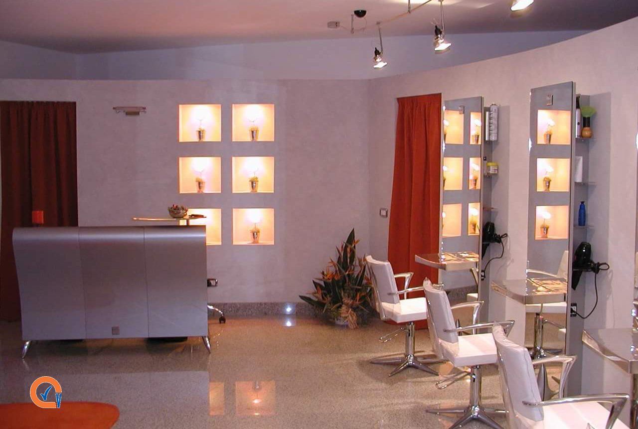 restauro interno di un negozio