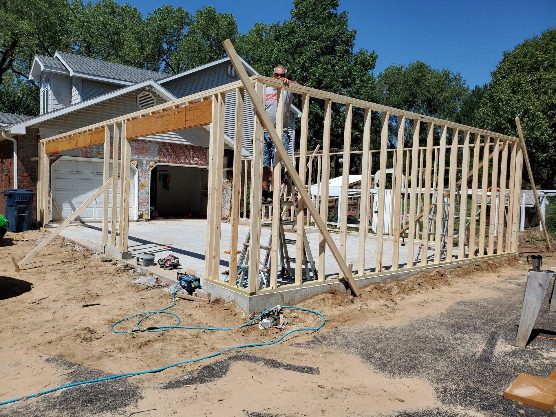 new garage addition photo