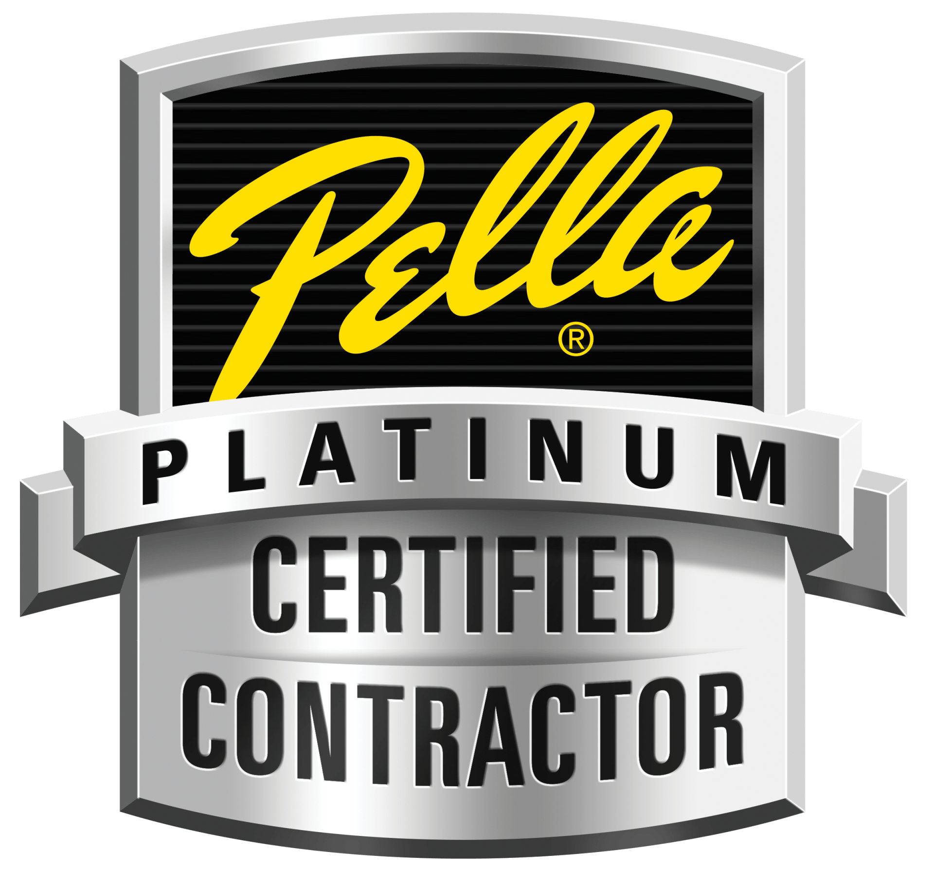 pella windows platinum certified contractor logo