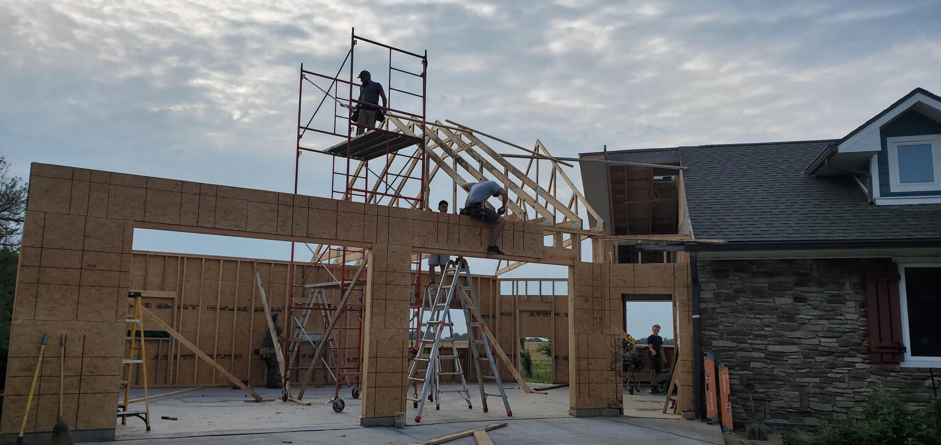 garage construction photo