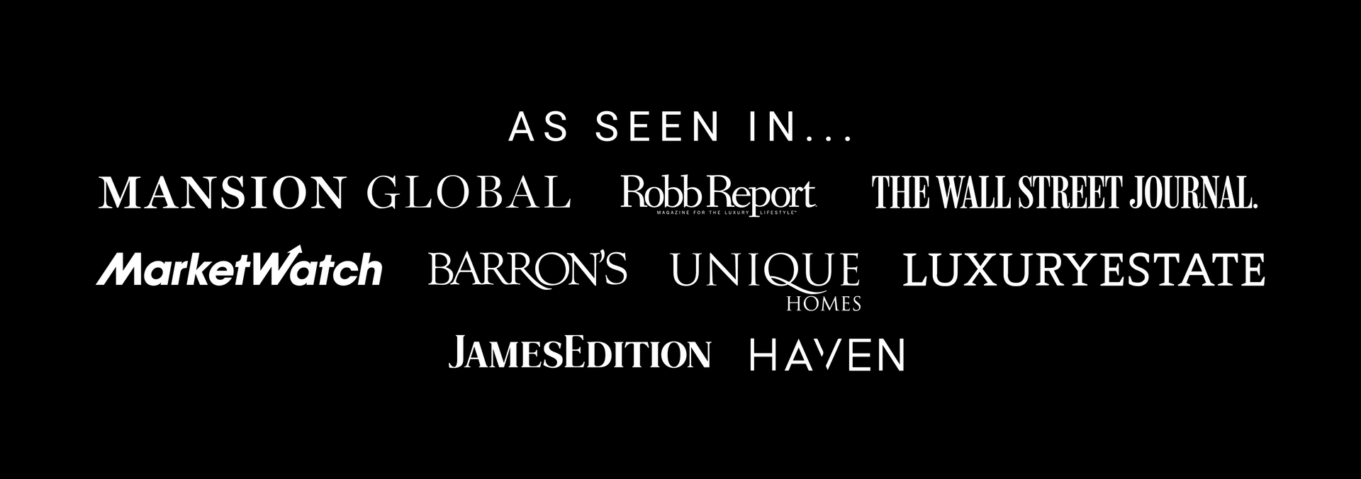A black background with white text that says