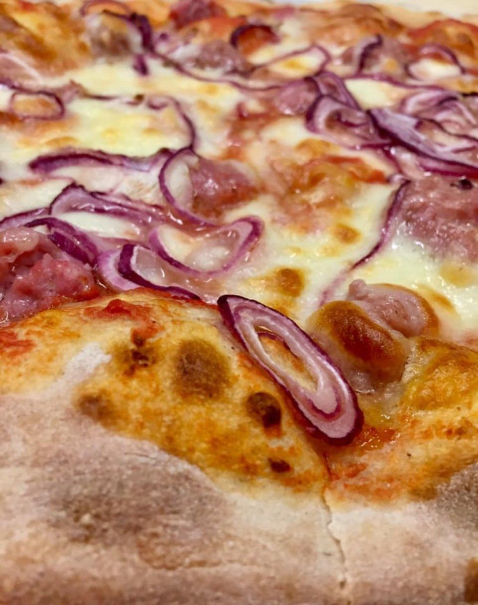pizza con le cipolle