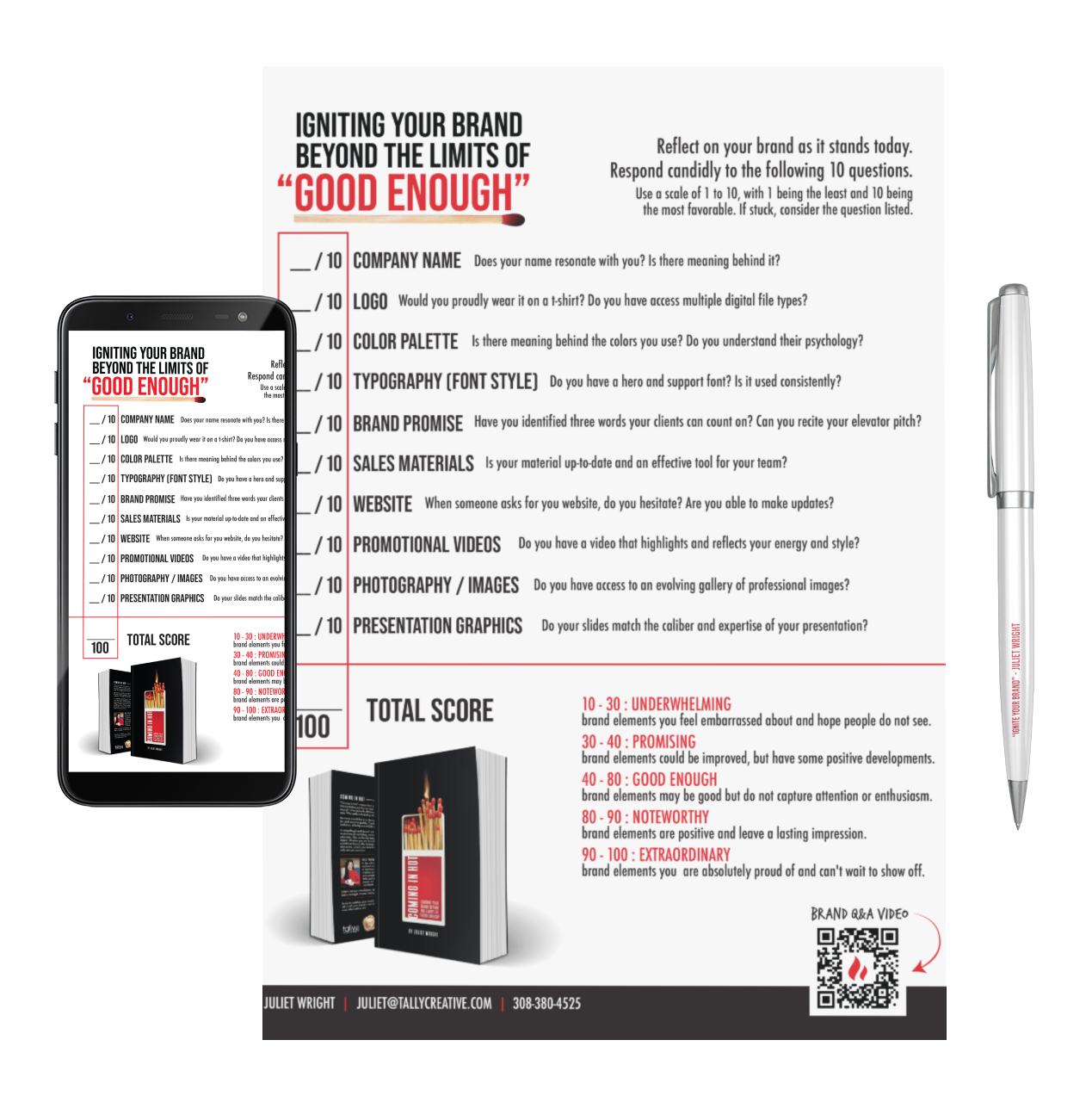 A poster that says `` igniting your brand beyond the limits of good enough ''