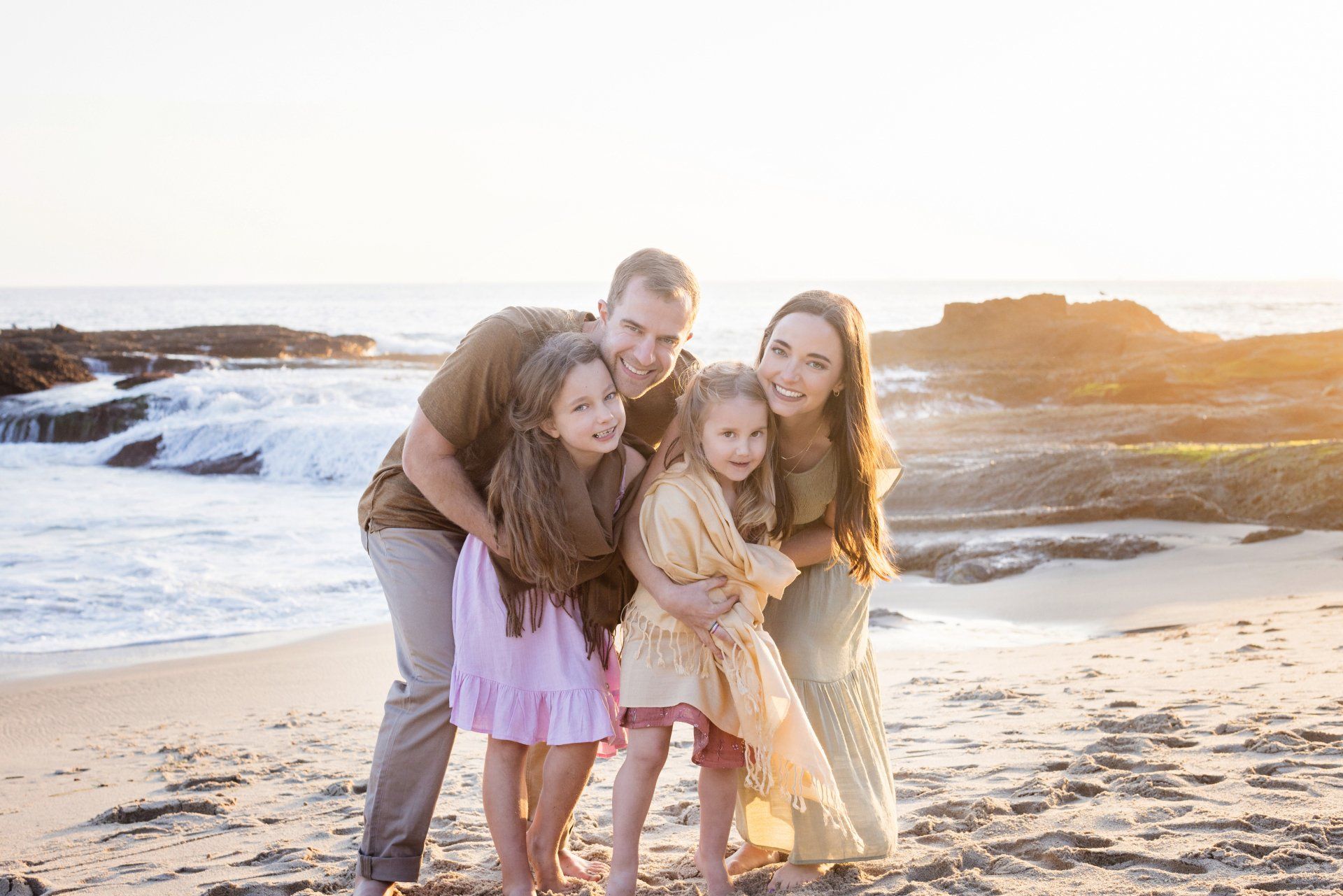Montage Resort family portrait session at the beach