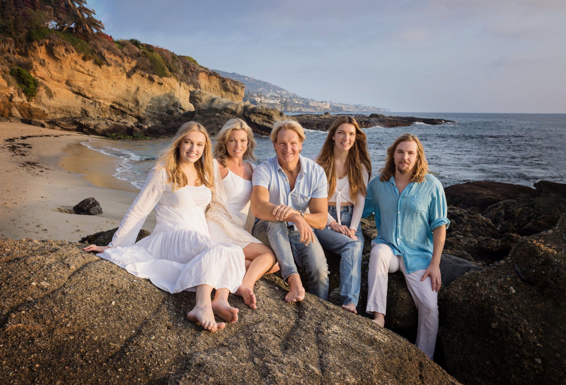 Family Photography session on the beach at the Montage Resort in Laguna Beach.