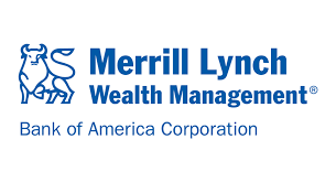 The logo for merrill lynch wealth management bank of america corporation