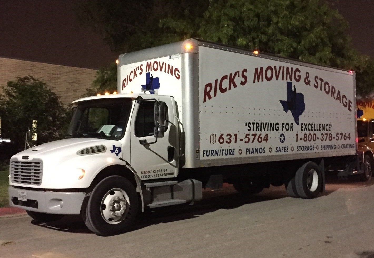 Company truck in white