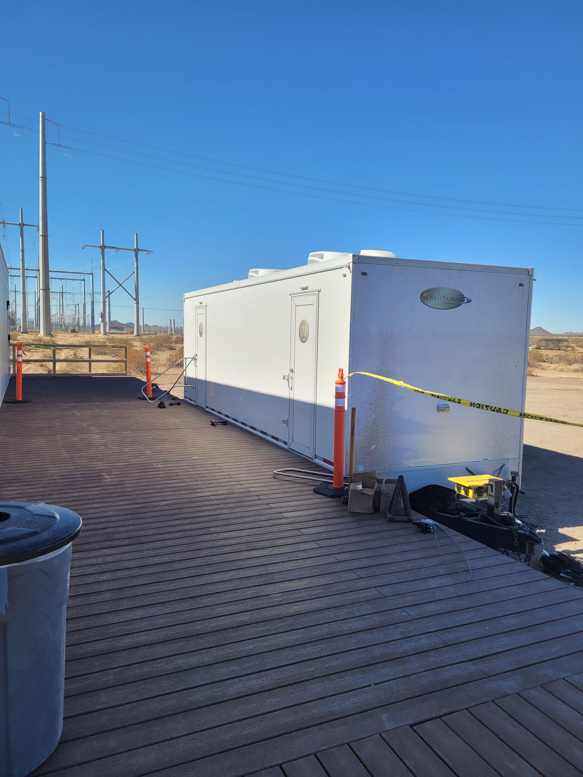 Restroom rentals for jobsites