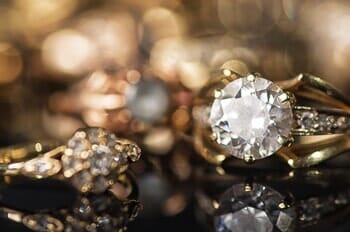 Jewelry Brokers & Buyers — Gold Ring With Diamond in Sacramento, CA