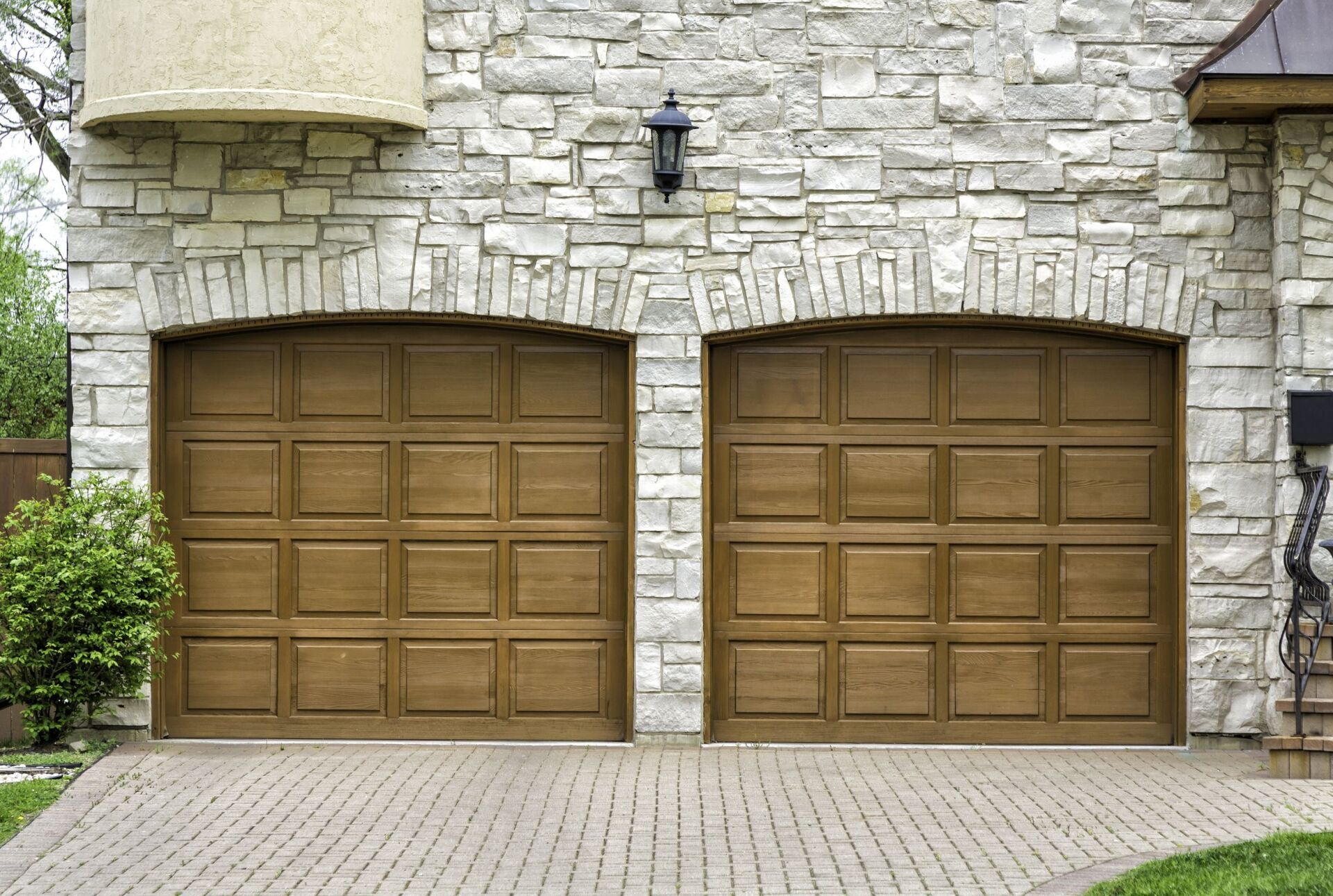 Two garage doors