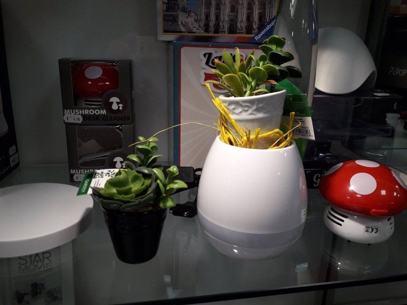 Vasi con piante finte