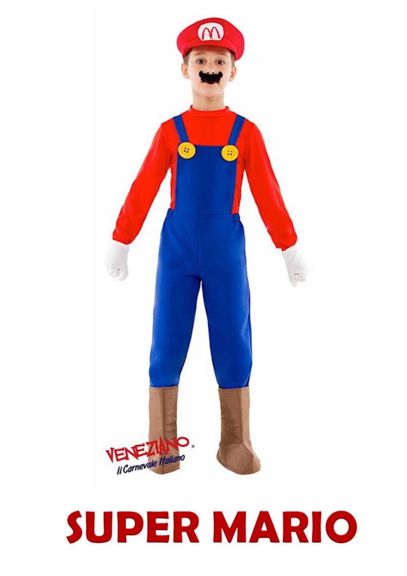 costume di carnevale super mario