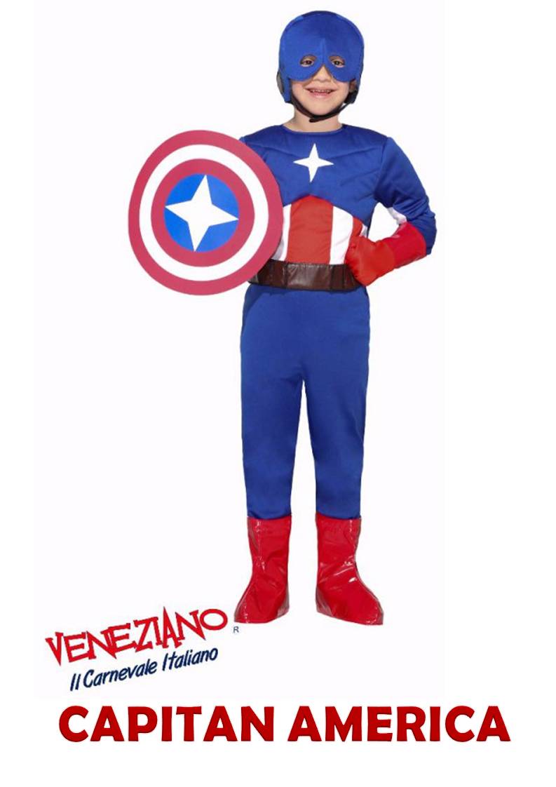 costume di carnevale captain america