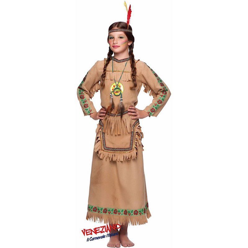 costume di carnevale pochaontas